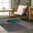 Pastel Lacasa Gray Green Striped Cotton Chenille Area Rug-425743544