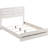 Coastal White Queen Bed With Plank Style Headboard - Quality Wood For Bedroom Panel Stylish Slatted And-1512406371