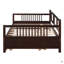 Lit de jour simple Lit en bois avec lit gigogne simple-526641908