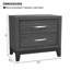 Table de chevet 2 tiroirs Modern-198047397