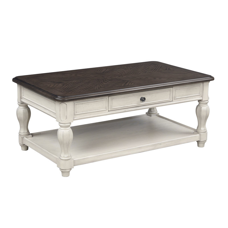 Table basse à deux tons avec rangement