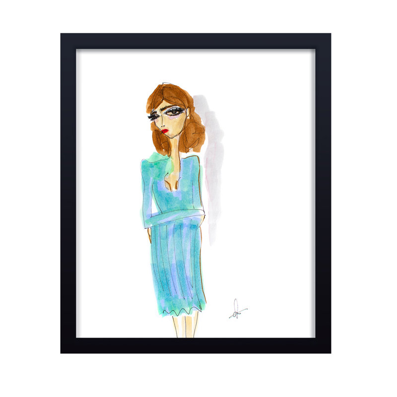 'The Actress' Framed Print Wall Art, 16" H x 12" W x 1" D