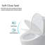 Toilette allongée une pièce à double chasse 11 / 1,6 GPF Momei, conception moderne au sol avec siège à fermeture en douceur-101071542