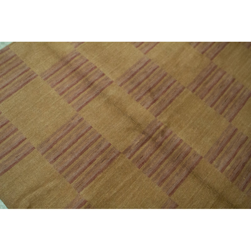 Gabbeh Wool Checkered Area Rug