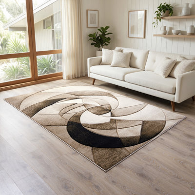 Alexia Collection Abstract Swirl Modern & Contemporary Area Rug
