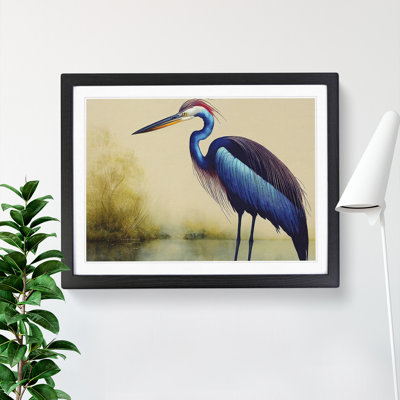 XH1022-9878X Heron Bird Vol.1 - Single Picture Frame Print