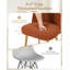 Sharynn Lambs wool Dining Chairs (Set of 2), Modern Thick Upholstered Kitchen Chairs-1017163285