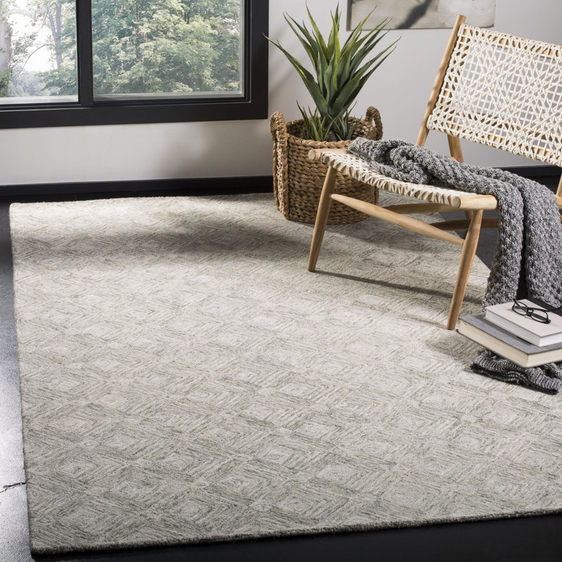 Tapis abstrait en laine touffeté à la main Denyell