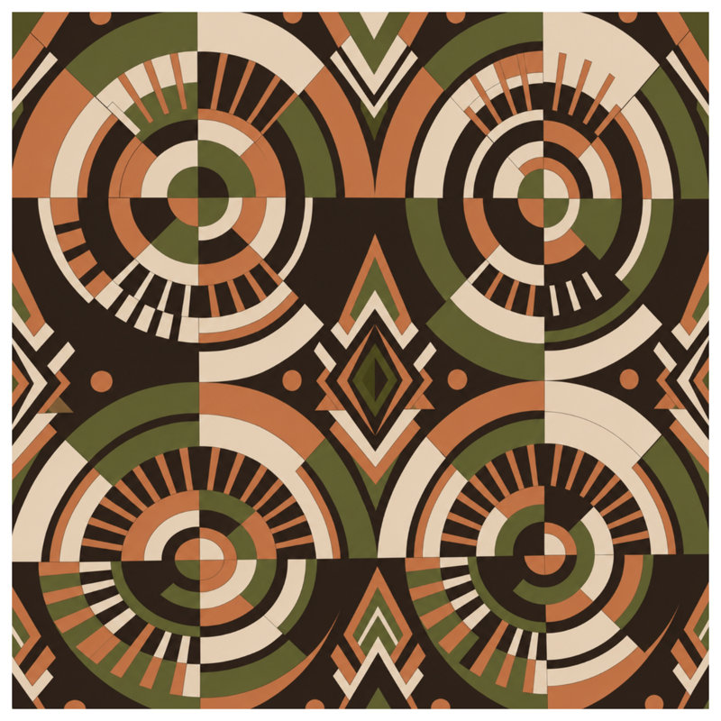 Circular Geometric Pattern Blankets, 50in W x 60in H