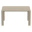 Table de salle à manger extensible en plastique Farrah-1630487019