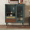 Armoire à café moderne avec porte-verres et tiroir de rangement