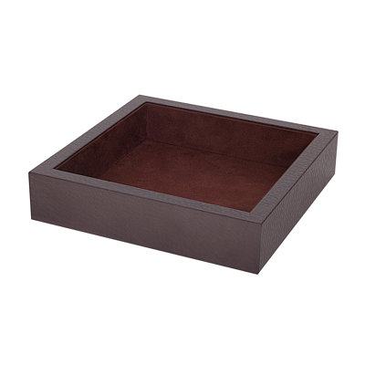 Plateau de coiffeuse en simili cuir Hughe