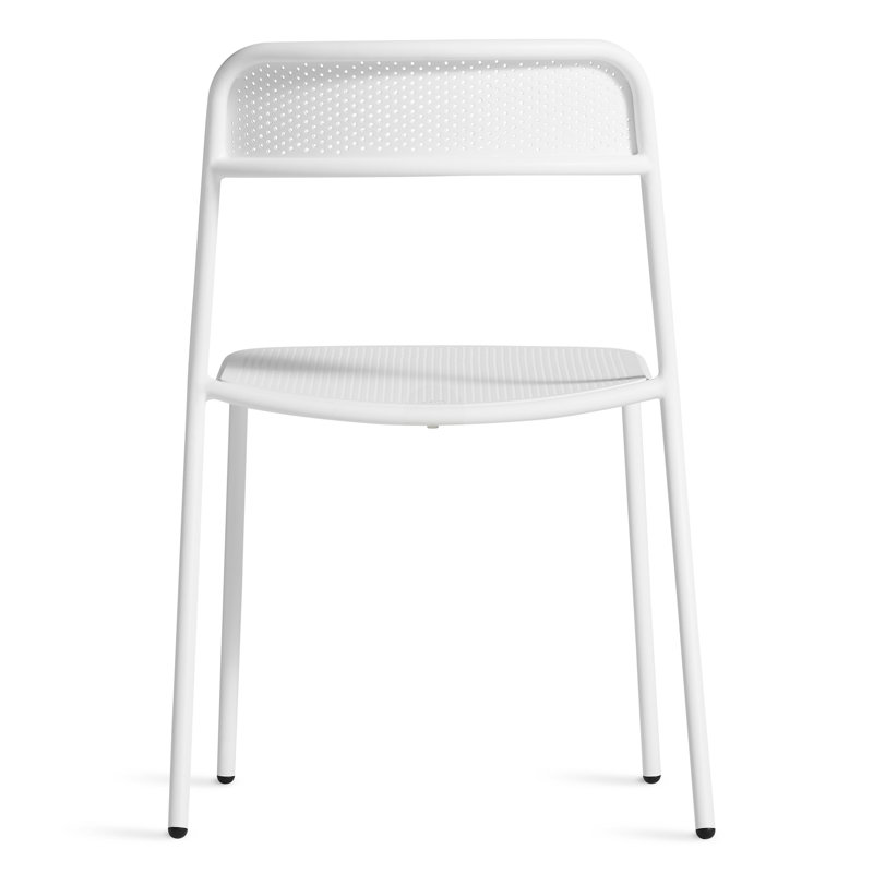Trim Outdoor Dining Side Chair, White