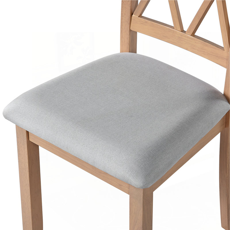Versatile Foldable Dining Set for Compact Spaces, Natural, Natural/Grey