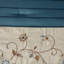 Ensemble d'édredon brodé 7 pièces bleu marine