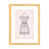 Toile avec cadre en bois beige est en rupture de stock