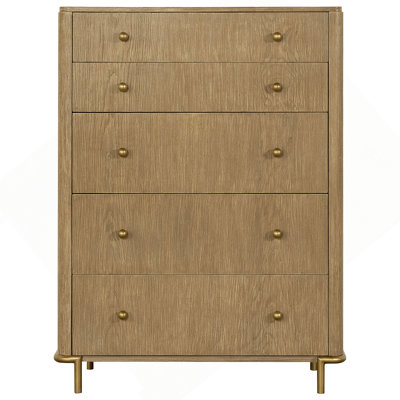 Stevie Sand Wash Rectangular 5-drawer Chest