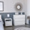 Ensemble de chambre à coucher, table de chevet et commode 2 pièces Milford