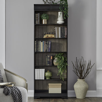Juiliana Stepped Bookcase Wall w/ Four Bookcases