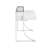 Bushman Glass Stainless Steel Writing Desk