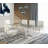 Wilken Glass Top Metal Base Dining Table-1507341066
