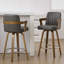 Tabouret de bar et de comptoir pivotant rembourré avec accoudoirs-974876968-1003015854