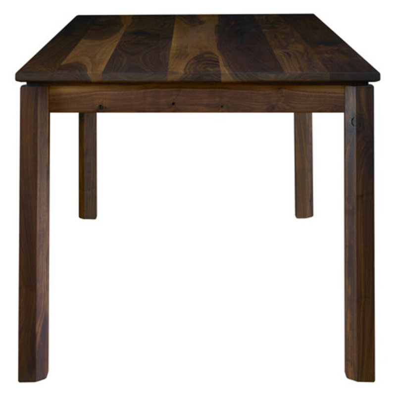 Rustic Walnut Rectangular Dining Table