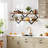 Diamond Frame 2-Tier Floating Shelves Set - Double Layer Hanging Storage For Industrial Chic Spaces-2135201628