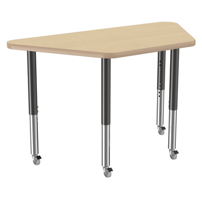 Trapezoid T-Mold Adjustable Height Activity Table