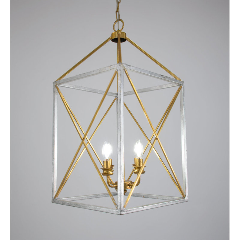 Megan 4 - Light Chandelier, Silver