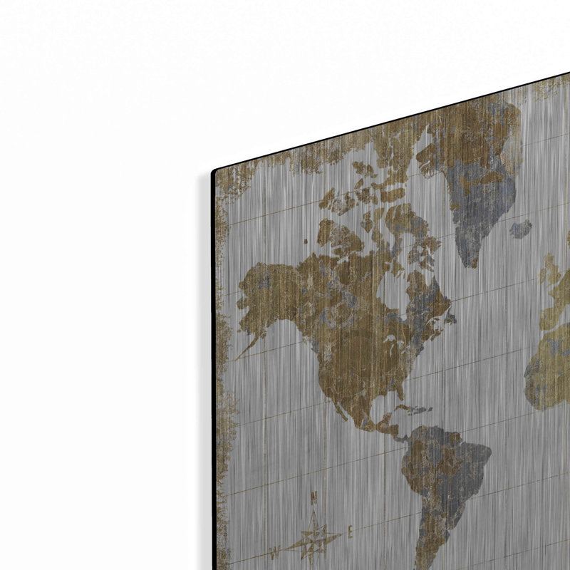 «Gilded Map» par Wild Apple Portfolio, H 12 po x l 16 po