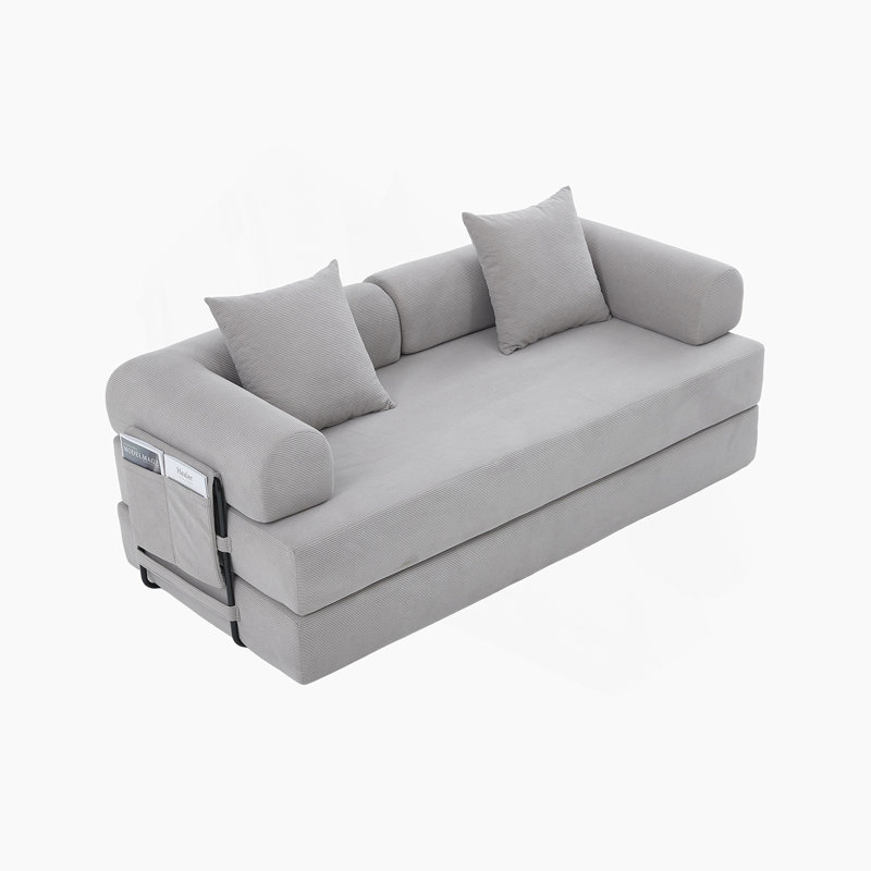 Boneless Foldable And Compressible Sofa With Sturdy Metal Frame, Ideal For Customizable Leisure Areas In Small Spaces