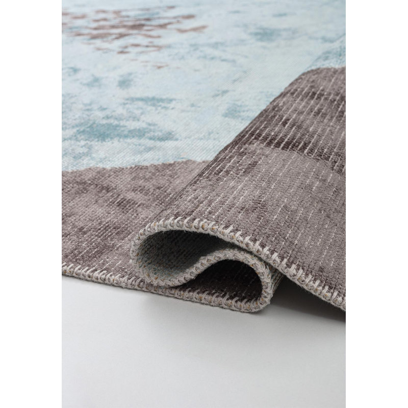 Dawann Abstract Hand Loom Indoor / Outdoor Area Rug, Rectangle 5'3" x 7'6.6"