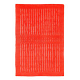Canvello Hand Knotted Overdyed Dark Red Area Rug - 4' X 6'
