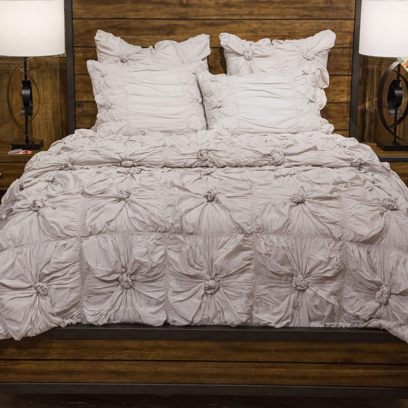 Savanna Comforter Set, Twin Comforter + 1 Sham, Stone