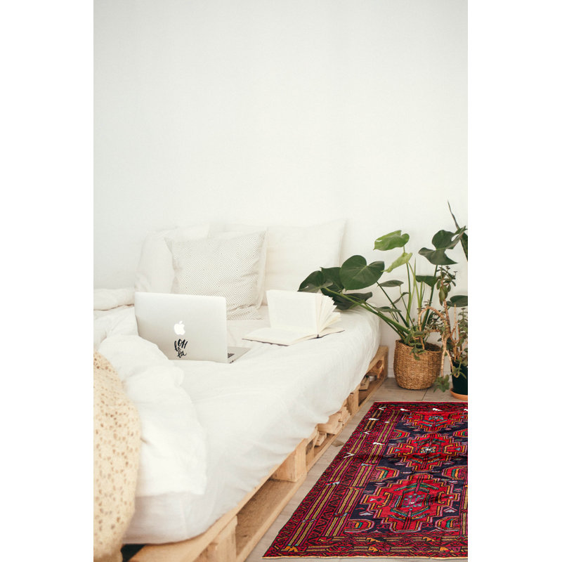Rizbaft Navy Rug 3'2" x 5'11"
