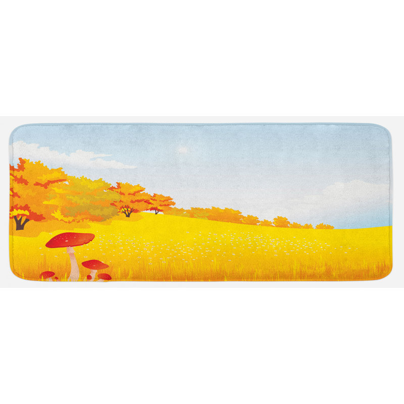 Tapis de cuisine champignon