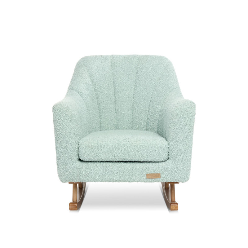 Jonah Mini Me Children's Rocking Chair Boucle Ocean Stone, Teal