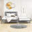 Alvilda Full Size Wooden Platform Bed with Adjustable Trundle and Headboard-1668134972