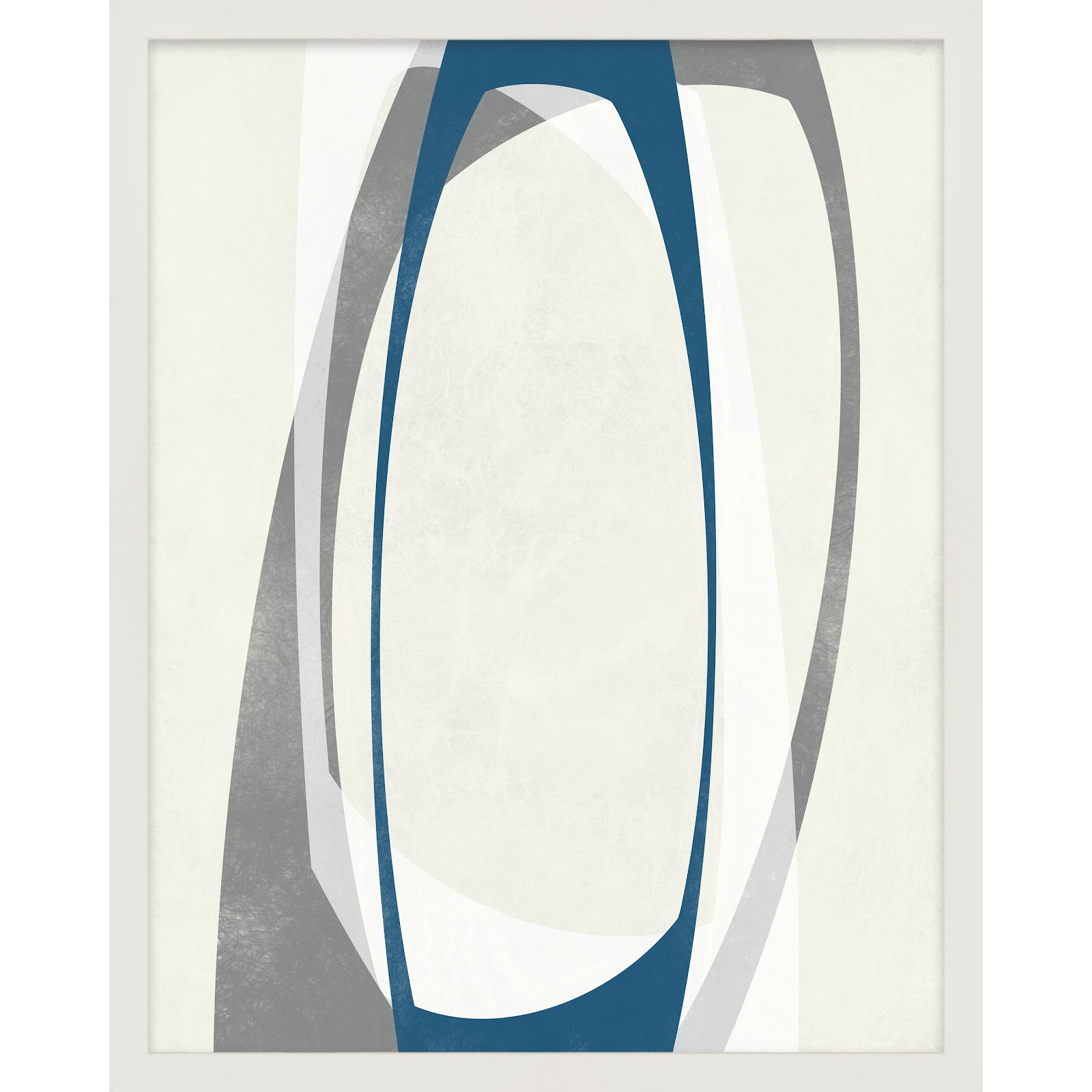 Orbit 2 by Jacques Pilon, 20" H x 16" W, White Framed