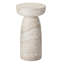 Table d'appoint en forme de champignon en grain de pierre, table de bout de patio autoportante imperméable de 13 po, décoration décorative pour canapé de couloir de balcon