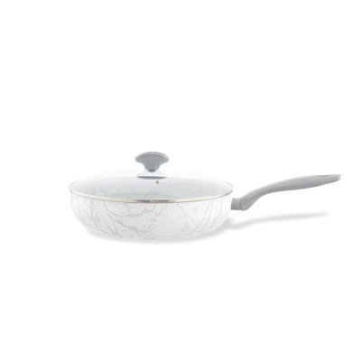 Metro Lane Motley Non-Stick Aluminum Wok with Lid