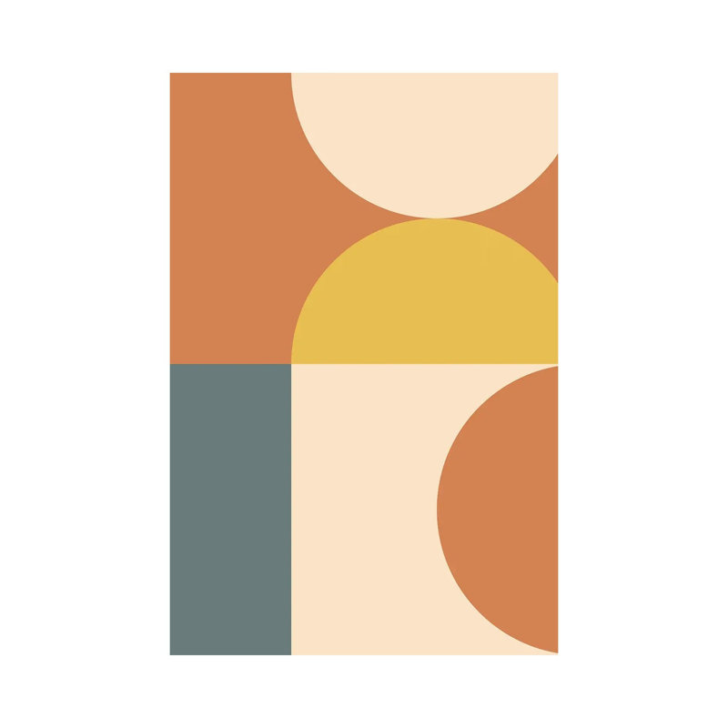 Abstract Geometric IV - Print on Canvas, Wrapped Canvas, 30.48 cm H x 45.72 cm W