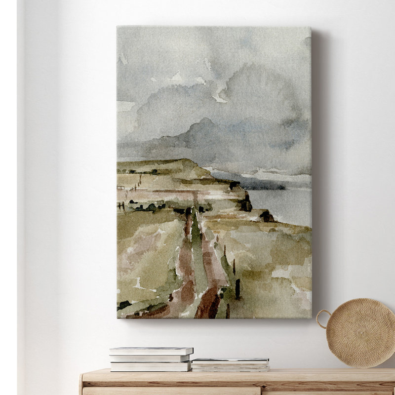 - Peinture sur toile tendue, H 60 po x l 40 po x P 1,5 po