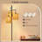 64.7" Rattan Tree Floor Lamp With Dimmer Switch And 3 Bulbs Included