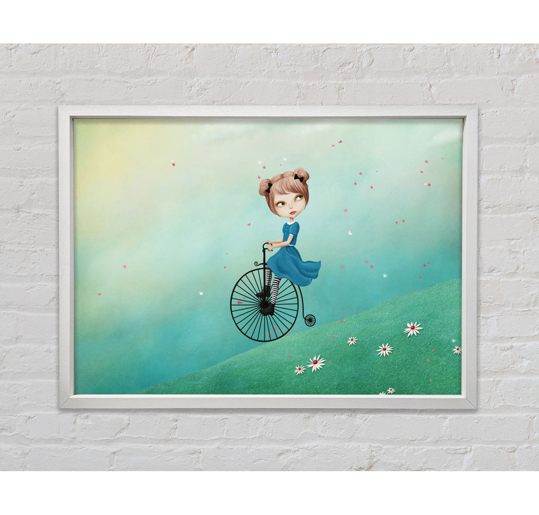 Alice im Wunderland Penny Farthing - Druck