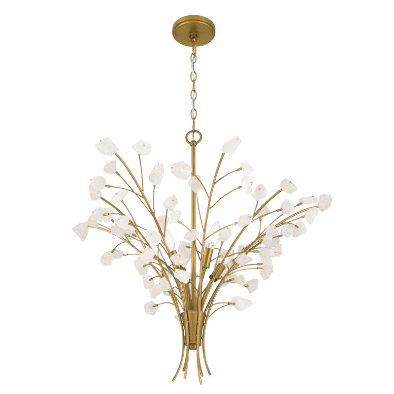 Ramus 30.5" 4-Light Chandelier, 28" H x 30" W x 30" D, 4 Lights
