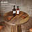 37.4" Tall Round Dining Table, Small Bar Table With Footrest (set Of 2)-117871646