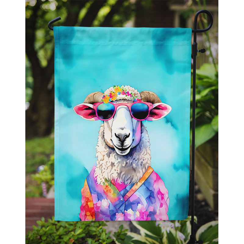 Drapeau de jardin hippie