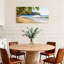 Plantes et fleurs, plage tropicale avec palmiers et vagues-1342522112